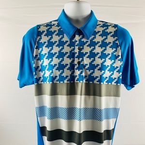 Puma Sport Lifestyle Golf Polo Shirt Blue White S